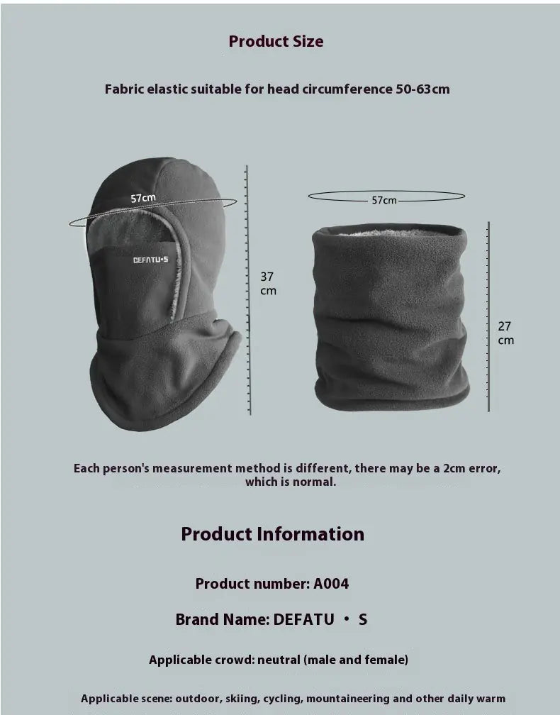 Thermal Fleece Balaclava Hood